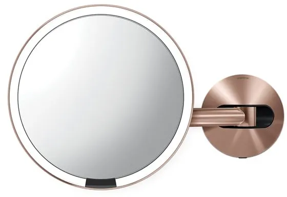 Simplehuman fastmontert veggmontert sensorspeil, roségull